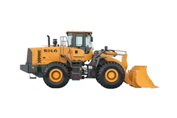 Carregadeira SDLG modelo L958F Carregadeira L958F em fundo branco