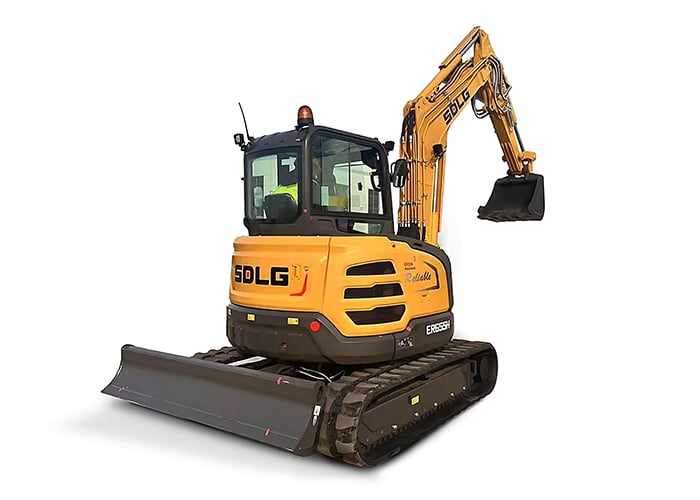 Imagen de una excavadora compacta